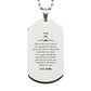 engraved silver dog tag for son carry my love with you always daddy believes in you perfect graduation birthday veterans day gift