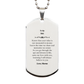 silver dog tag son gift engraved mama love for graduation and birthday