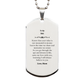 silver dog tag for son carry my love with you always graduation gift inspirational engraved jewelry from mum