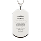 granddaughter engraved silver dog tag carry my love with you inspirational gift for birthday christmas veterans day abuela