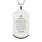 engraved silver dog tag godson gift carry my love with you always birthday graduation christmas easter inspirational confidence and hope for godson