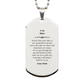 engraved silver dog tag gift for niece carry my love with you knowing i will always believe in you birthday graduation veterans day inspiring niece present