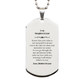 silver dog tag daughter in law gift engraved with love and confidence for birthday christmas graduation meaningful keepsake for daughter in law mother in law