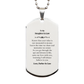 to my daughter in law engraved silver dog tag perfect gift for christmas graduation and holidays father in laws inspirational message of love and confidence