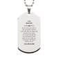 to my bonus son engraved silver dog tag gift for birthday and graduation remind him of my love and belief in him bonus dad unique inspirational present for him express your love in a meaningful way