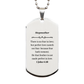 stepmother engraved silver dog tag perfect love casteth out fear inspirational gift for stepmother on christmas birthday or graduation