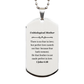 unbiological mother dog tag perfect love casteth out fear inspirational gift