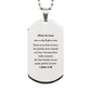 perfect love casteth out fear engraved silver dog tag for mom in law inspirational christmas gift of love and hope