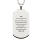 dad engraved silver dog tag perfect love casts out fear inspirational gift for fathers day birthday veterans day confidence boosting unique necklace for dad