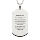 father in law perfect love fear casteth out engraved silver dog tag