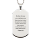 brother in law engraved silver dog tag graduation inspirational confidence gift 1 john 4 18 perfect love casteth out fear