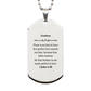 godson engraved silver dog tag perfect love casteth out fear inspirational gift for graduation birthday veterans day and christmas