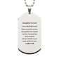 daughter in law engraved silver dog tag no fear in love christian inspirational gift for birthday christmas graduation perfect love casteth out fear 1 john 4 18