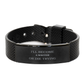 writer bracelet unique black shark mesh engraved with inspirational quote for confidence and hope perfect for graduation or christmas gift