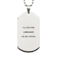 unique biologist engraved silver dog tag biologist or die trying confidence gift for graduation and birthday