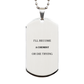 chemist engraved silver dog tag inspiration for future chemists graduation gift confidence and hope for pursuing your dream career