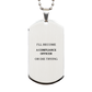 compliance officer engraved silver dog tag inspirational gift for graduation veterans day and christmas