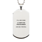 computer programmer inspirational engraved silver dog tag for graduation and christmas gifts
