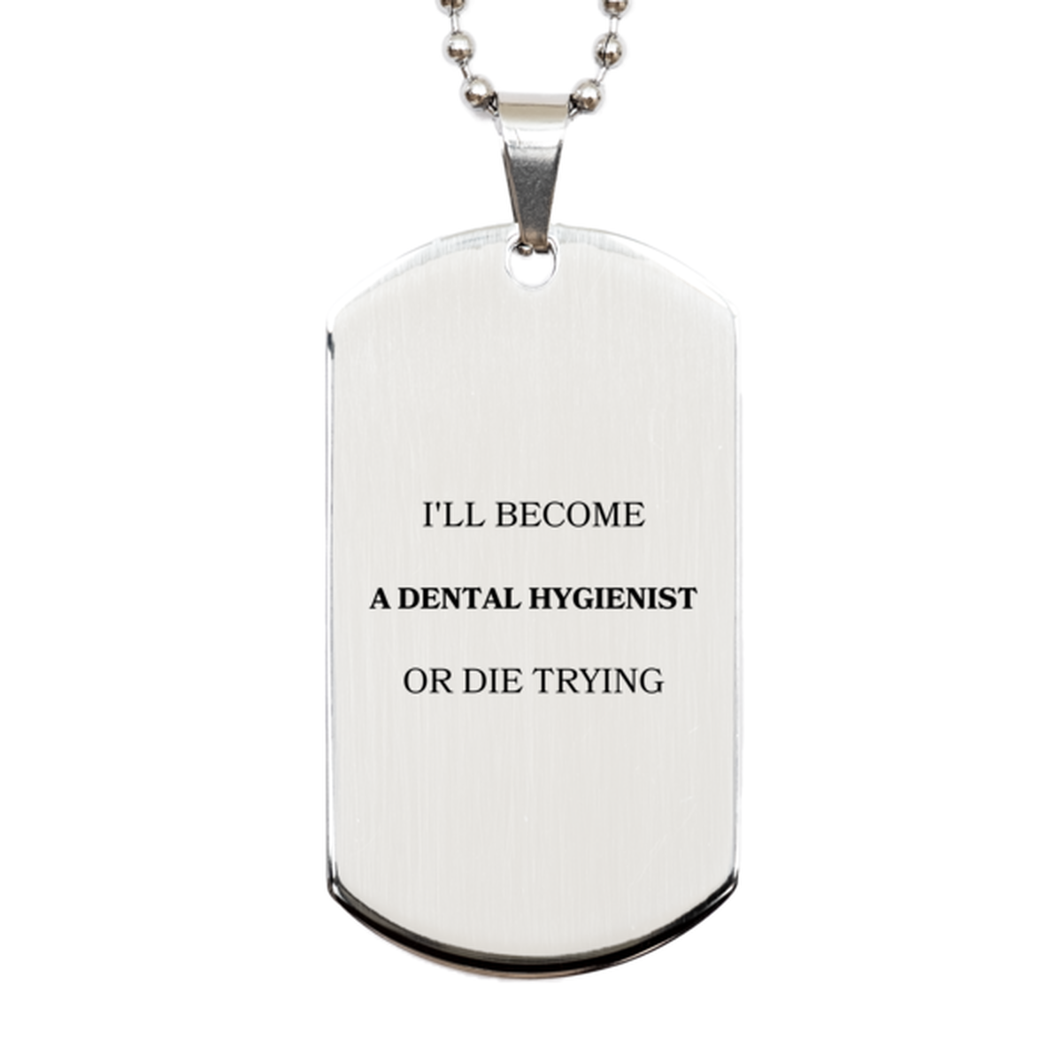 dental hygienist engraved silver dog tag the perfect inspirational gift for graduation birthday and christmas