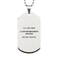 law enforcement officer engraved silver dog tag ill never give up hope perfect gift for graduation birthday and veterans day unique inspirational confidence symbol