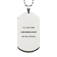 microbiologist engraved silver dog tag inspirational gift for graduation and christmas