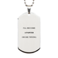 painter engraved silver dog tag ill become painter or die trying inspirational gift for artistic souls christmas birthday graduation