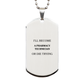 pharmacy technician engraved silver dog tag i will succeed or persevere for christmas graduation and veterans day inspirational gift