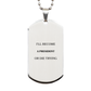 unique silver dog tag for president hopefuls engraved inspirational gift for graduation veterans day and christmas