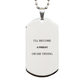 unique engraved silver dog tag for priest inspiring hope and confidence graduation gift for him