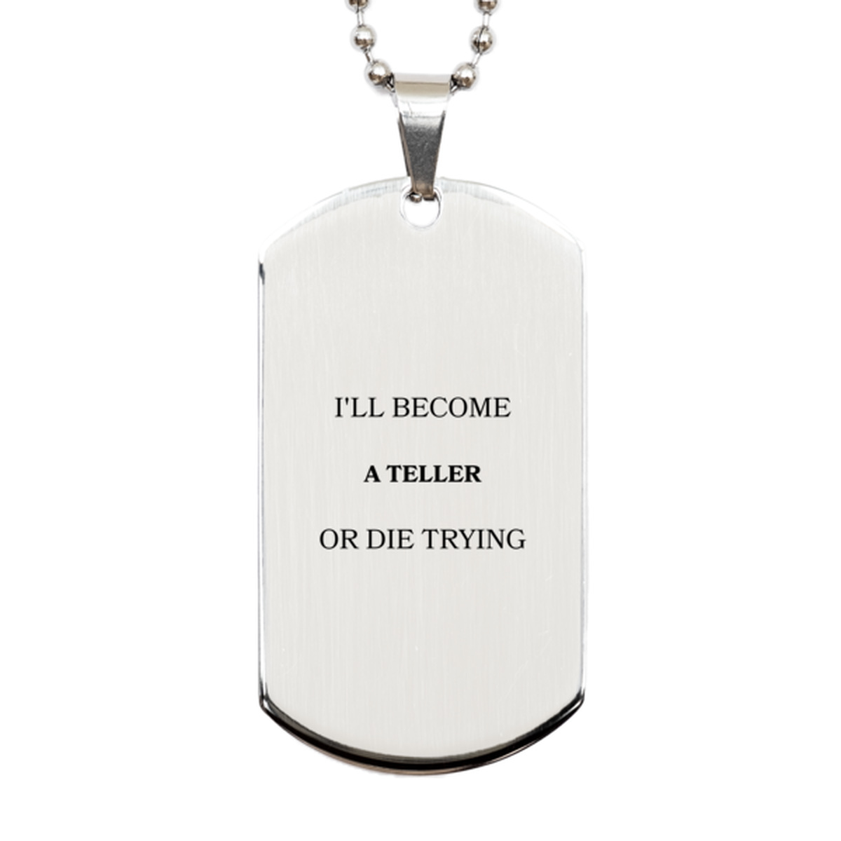 engraved silver dog tag teller inspirational quote perfect for veterans day and graduation gifts