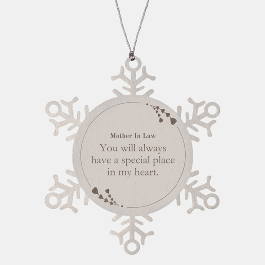 snowflake ornament mother in law you will always have a special place in my heart christmas gift for mother in law