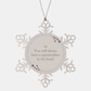 snowflake ornament heartfelt gift for christmas pa you will always have a special place in my heart family holiday decor keepsake purple