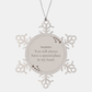 stepfather snowflake ornament a special place in my heart christmas gift for stepfather unique engraved holiday ornament