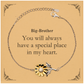big brother sunflower bracelet always in my heart unique gift for birthday or graduation