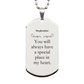 stepbrother engraved silver dog tag you will always have a special place in my heart inspirational gift for stepbrother on birthday graduation christmas unique keepsake to show appreciation and love
