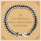 cuban link chain bracelet perfect gift for him veterans day you will always have a special place in my heart inspirational confidence