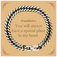 grandfather engraved cuban link chain bracelet a special gift for grandfather fathers day birthday christmas and veterans day you will always have a special place in my heart