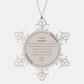 snowflake ornament daughter love and support engraved christmas gift for daughter from dad with inspirational quote about hope confidence and endless love