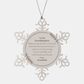 snowflake ornament granddaughter gift you are incredible and unwavering engraved christmas love and confidence from granddad for holidays and special occasions