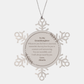 granddaughter christmas snowflake ornament engraved love abuelo hope and confidence