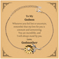 engraved sunflower bracelet godson gift my unwavering love inspirational confidence birthday graduation veterans day celebration