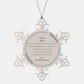 snowflake ornament niece inspirational gift love engraved christmas present from favorite uncle