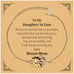 daughter in law sunflower bracelet engraved inspirational love gift for christmas