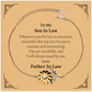 son in law sunflower bracelet engraved gift from father inspirational love for birthday christmas holidays