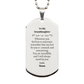 silver dog tag granddaughter inspirational engraved gift for birthday christmas holidays you are incredible always nanas love and support