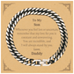 son engraved cuban link chain bracelet for graduation christmas hope and confidence infinite love from dad