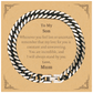 son engraved cuban link chain bracelet birthday gift from mum always stand by you love and confidence son love hope for future