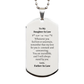 silver dog tag daughter in law jewelry engraved love veterans day gift for her