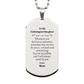 engraved silver dog tag for unbiological daughter my love for you is constant and unwavering birthday inspirational hope confidence