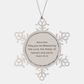 blessed bonus mom snowflake ornament engraved christmas gift for her hope and joy
